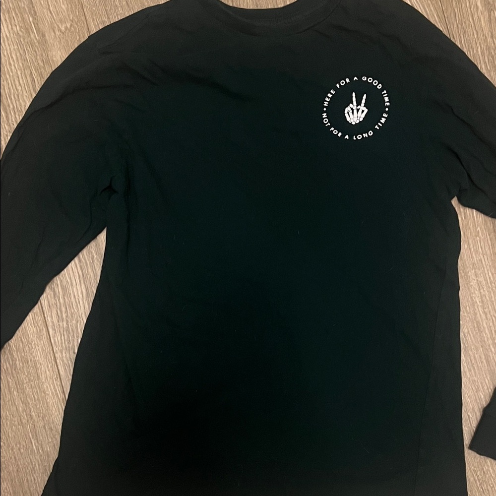 Men's Dark Green Long Sleeve Shirt